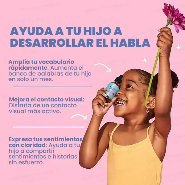 JoySpring LingoLeap – Fórmula líquida para niños con zeolita clinoptilolita, vitamina B12 metilada y vitamina D3 | Apoyo diario suave para niños’ Bienestar | Edades 3+