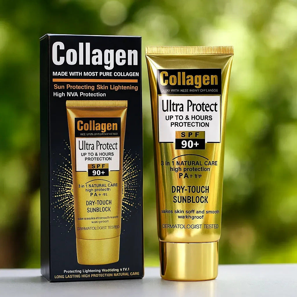 Cuida Tu Piel Bloqueador Collagen Ultra Protect SPF 90+ Dry-Touch || Bloqueador + Colageno